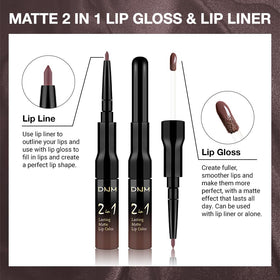Emballage du set evpct crayon à lèvres et rouge à lèvres liquide