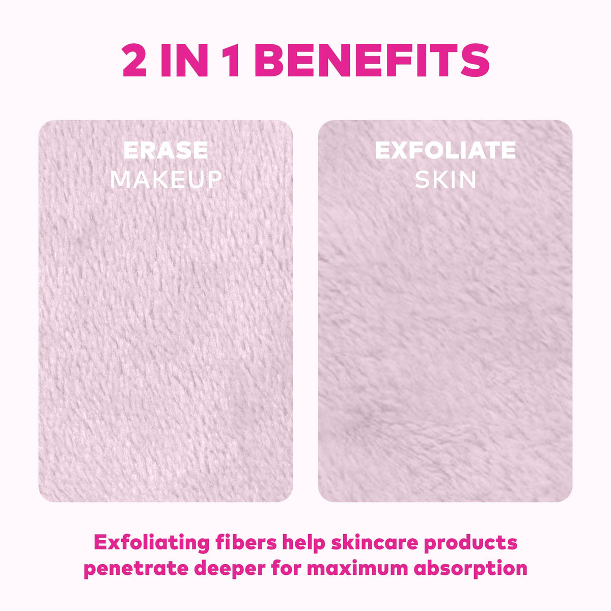 Emballage du Set MakeUp Eraser avec 7 pads