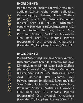Emballage du Shampooing et Après-Shampooing à l'Huile de Batana INFINA ESSENTIALS