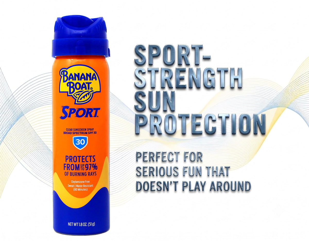 Emballage du spray solaire Banana Boat Sport SPF 30