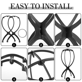 Emballage du support de perruque Obeoby, 3 pièces