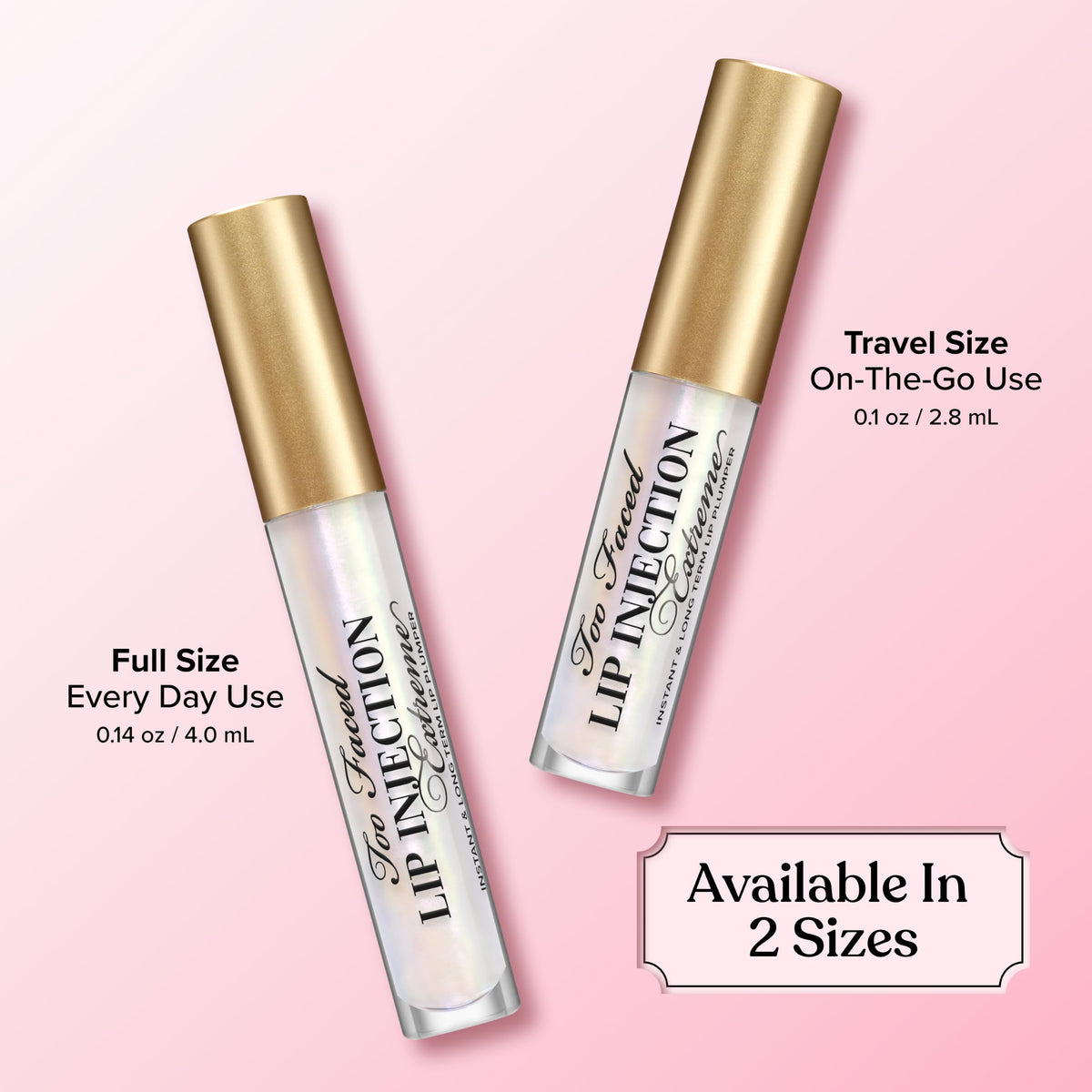 Emballage du Too Faced Lip Injection Extreme Gloss