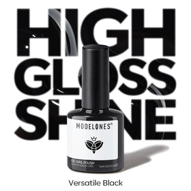 Emballage du vernis à ongles gel noir modelones