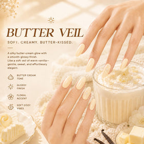 Emballage du vernis en gel jaune beurre de beetles
