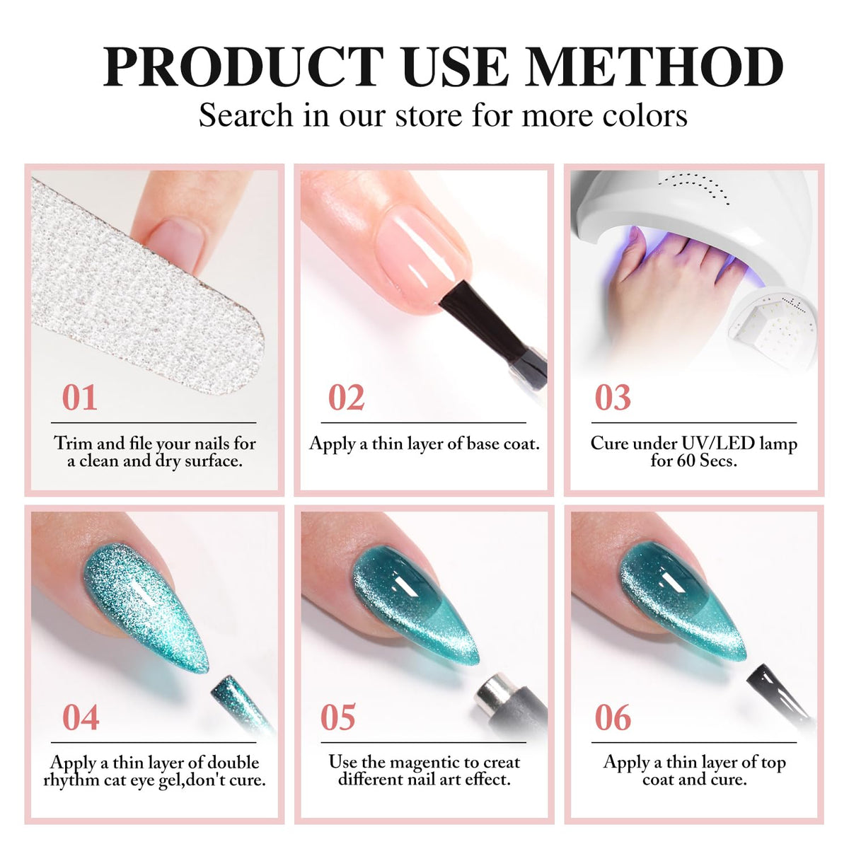 Emballage du vernis gel Cat Eye Double Rhythm