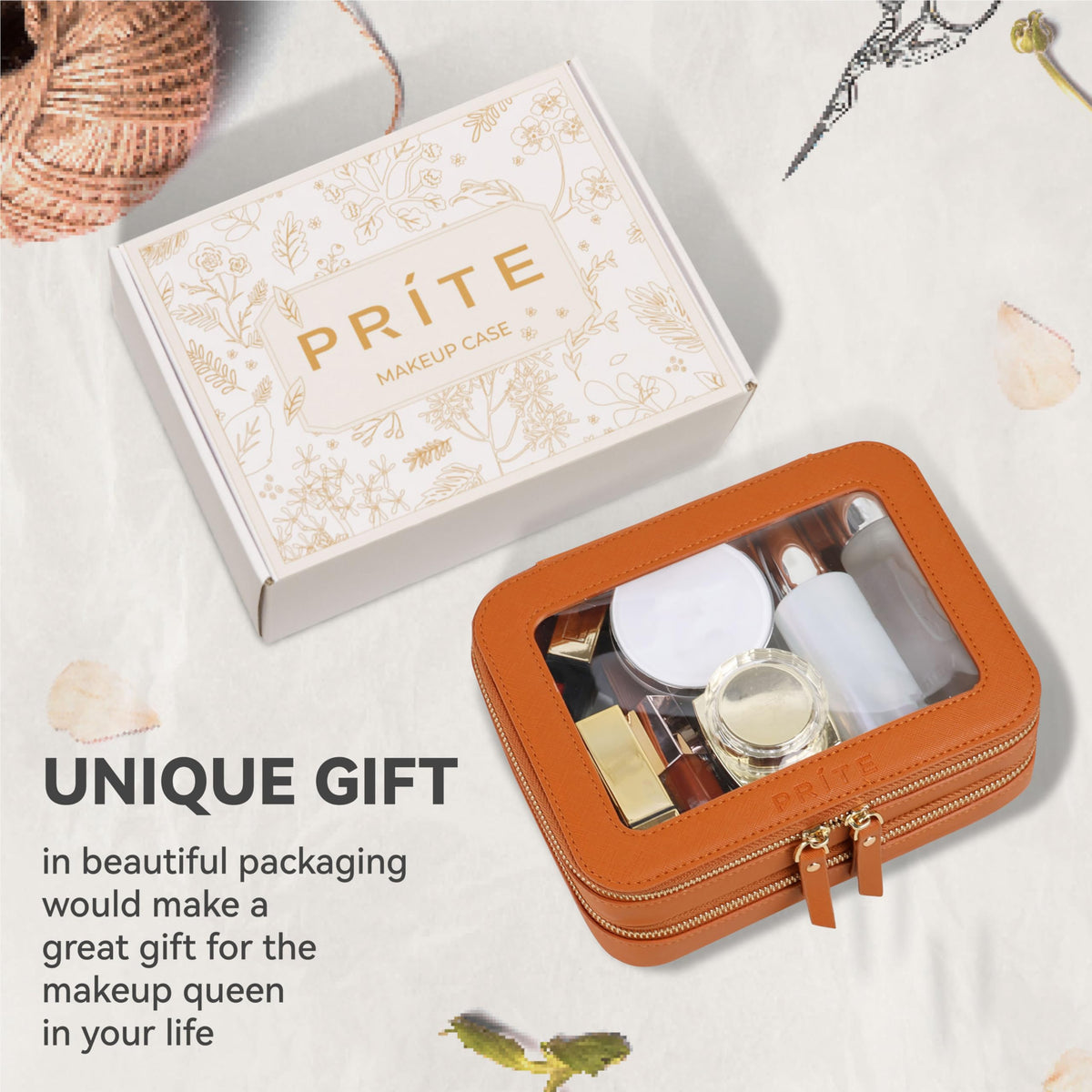 Emballage élégant de la trousse de maquillage Prite