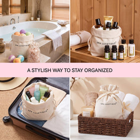 Emballage élégant du coffret Spa luxetique avec décoration
