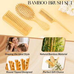 Emballage élégant du set de brosses en bambou GAINWELL