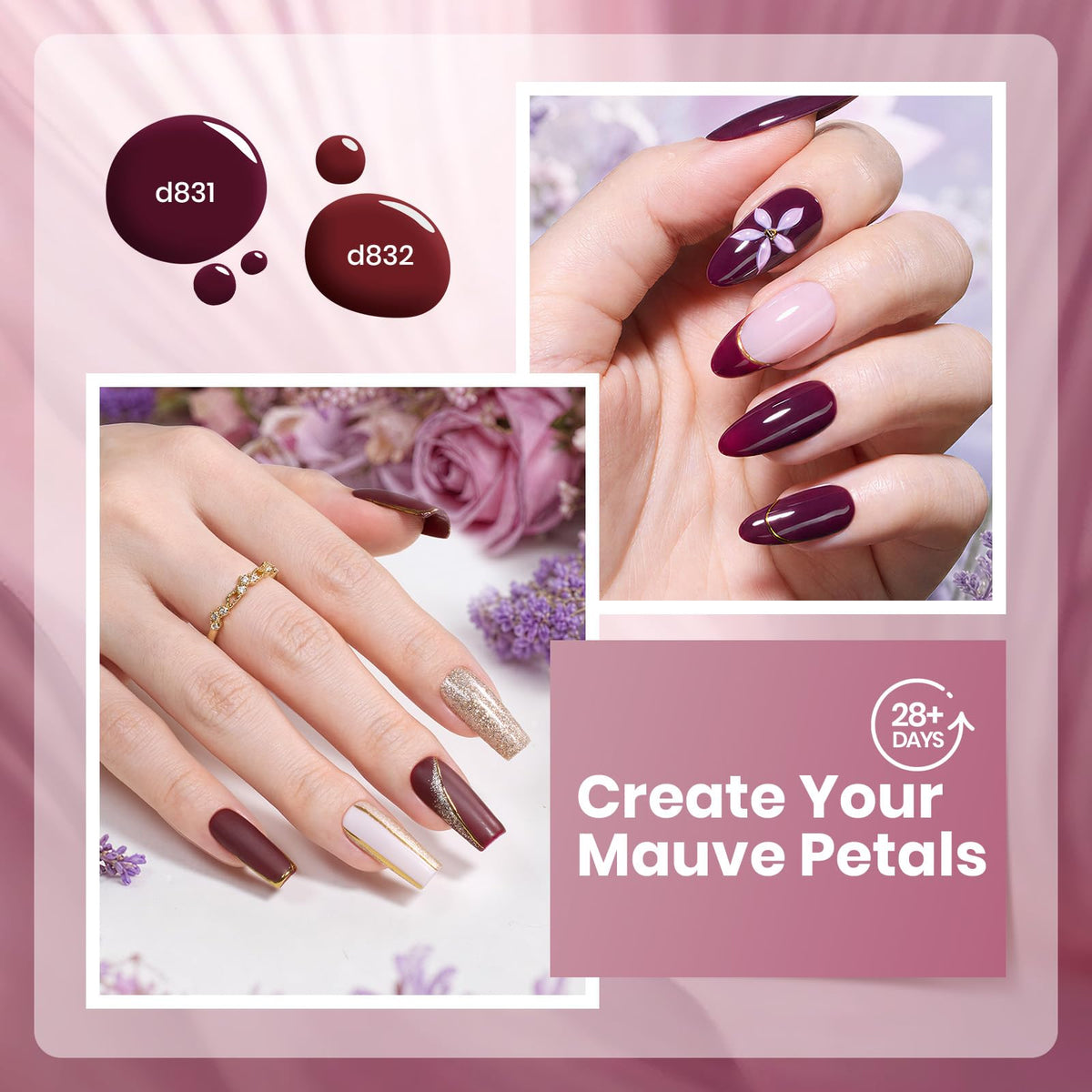 Emballage élégant du set de vernis à ongles beetles