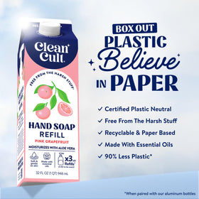Emballage en papier de la recharge de savon Cleancult