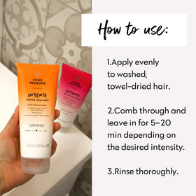 Emballage recyclable du Masque Coloré INTENSE Orange FOUR REASONS