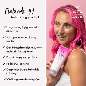 Emballage recyclable du Masque Coloré INTENSE Rose FOUR REASONS