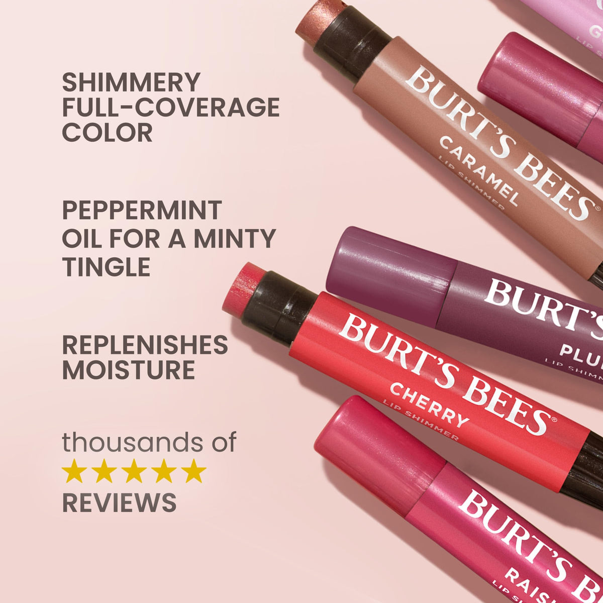 Emballage recyclable du set de baumes à lèvres Burt's Bees