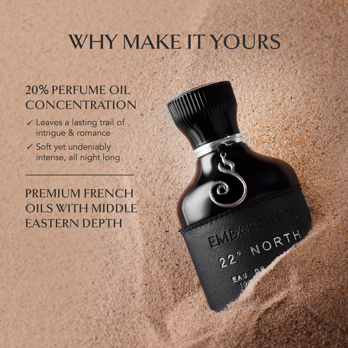 EMBAROUGE Eau De Parfum avec des éléments naturels