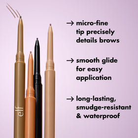 Embout de 1 mm du crayon à sourcils e.l.f. Micro-Fine Marron Foncé