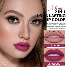 Embout du crayon à lèvres evpct avec couleur rose rouge