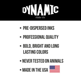 Encre de tatouage magenta Dynamic Color dans un studio de tatouage