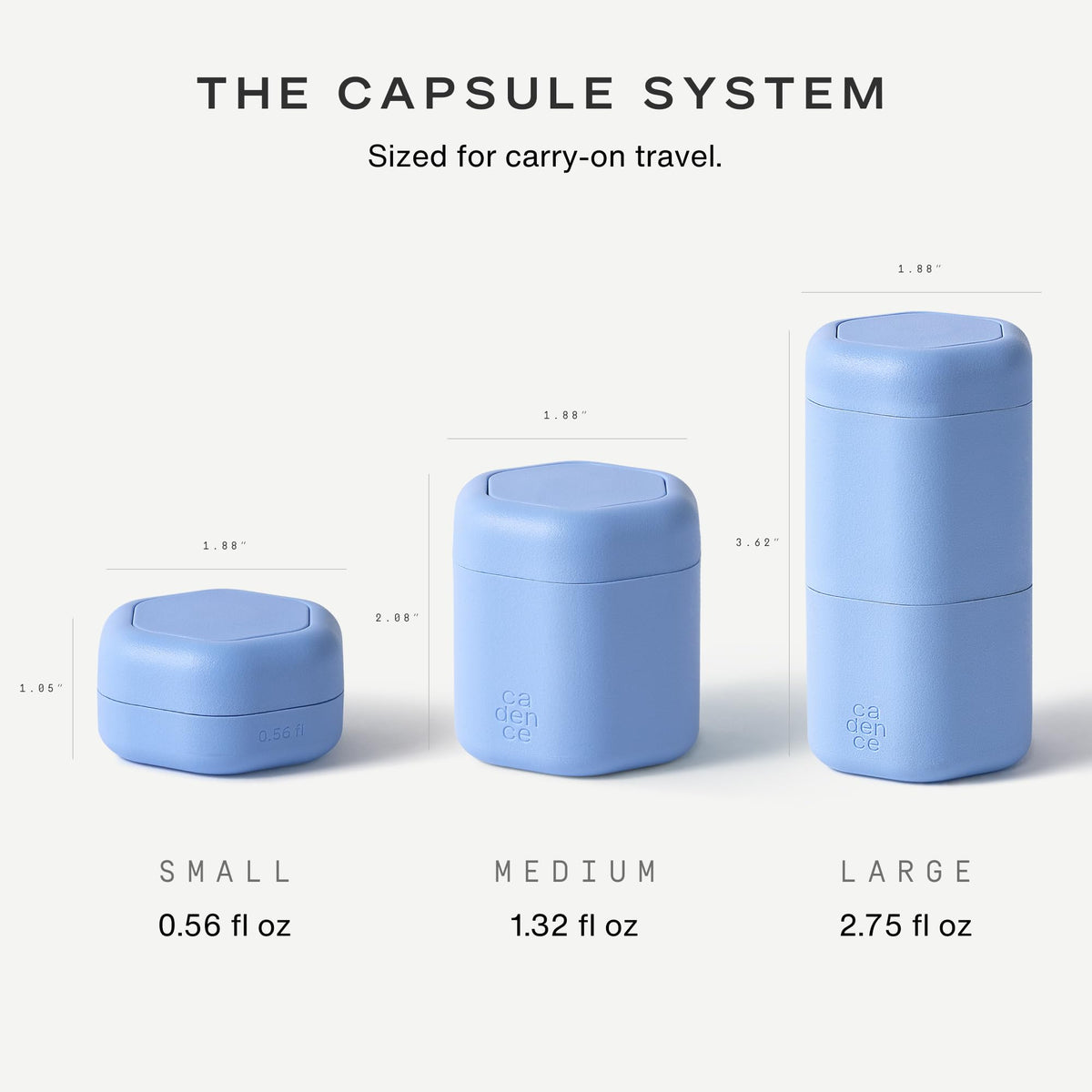 Ensemble Cadence Capsules avec étiquettes pour différents produits