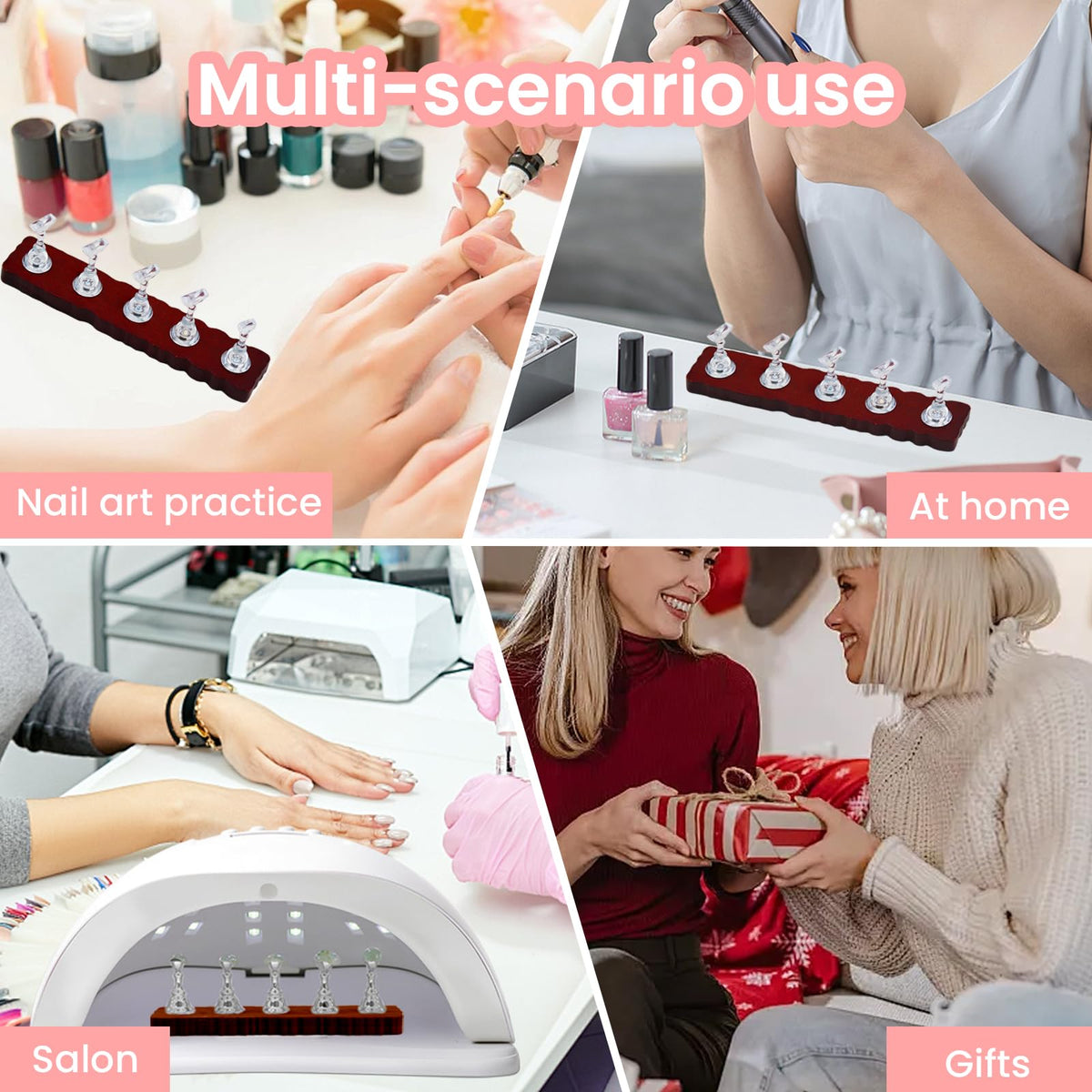 Ensemble complet de supports d'ongles ESUOHYM avec accessoires