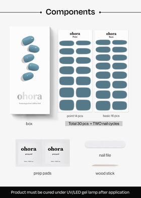 ensemble complet des bandes de vernis ohora