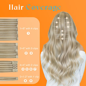 Ensemble d'extensions Sunny Hair pour coiffure élégante