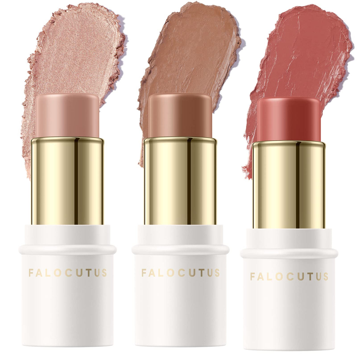 Ensemble de 3 contour sticks Falocutus vue de face