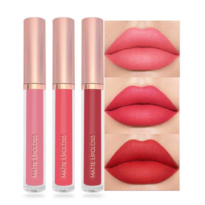 Ensemble de 3 rouges à lèvres liquides mat BestLand en teintes coral