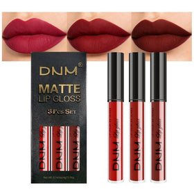 Ensemble de 3 rouges à lèvres mat evpct couleur ruby, rose et brun