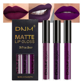 Ensemble de 3 rouges à lèvres mats evpct couleur bordeaux et violet
