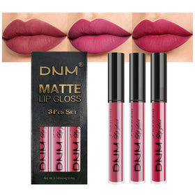 Ensemble de 3 rouges à lèvres mats evpct - teintes mauve, rose et rouge