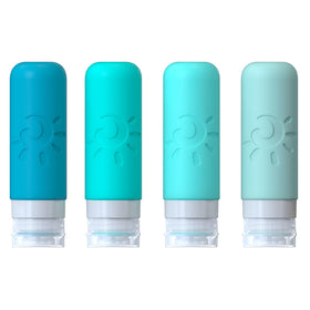 Ensemble de 4 bouteilles Zafit 3oz avec toilettage transparent
