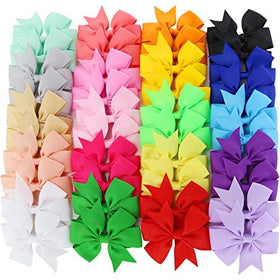 Ensemble de 40 Bows à cheveux Babymatch, présentation des couleurs