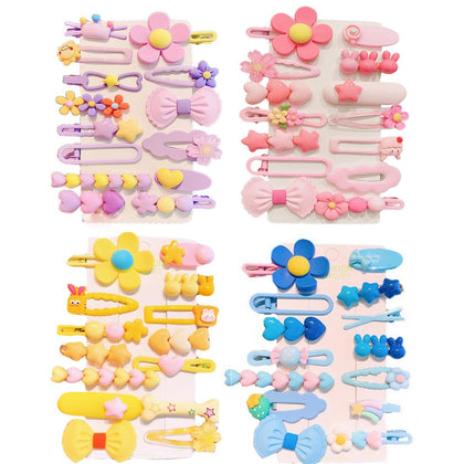 Ensemble de 56 clips cheveux Ooosonlu avec motifs colorés