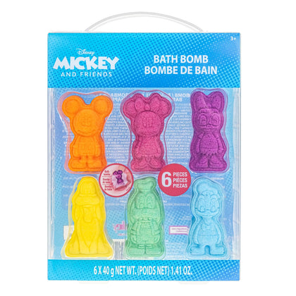 Ensemble de 6 bombes de bain Mickey & Amis, vue de face