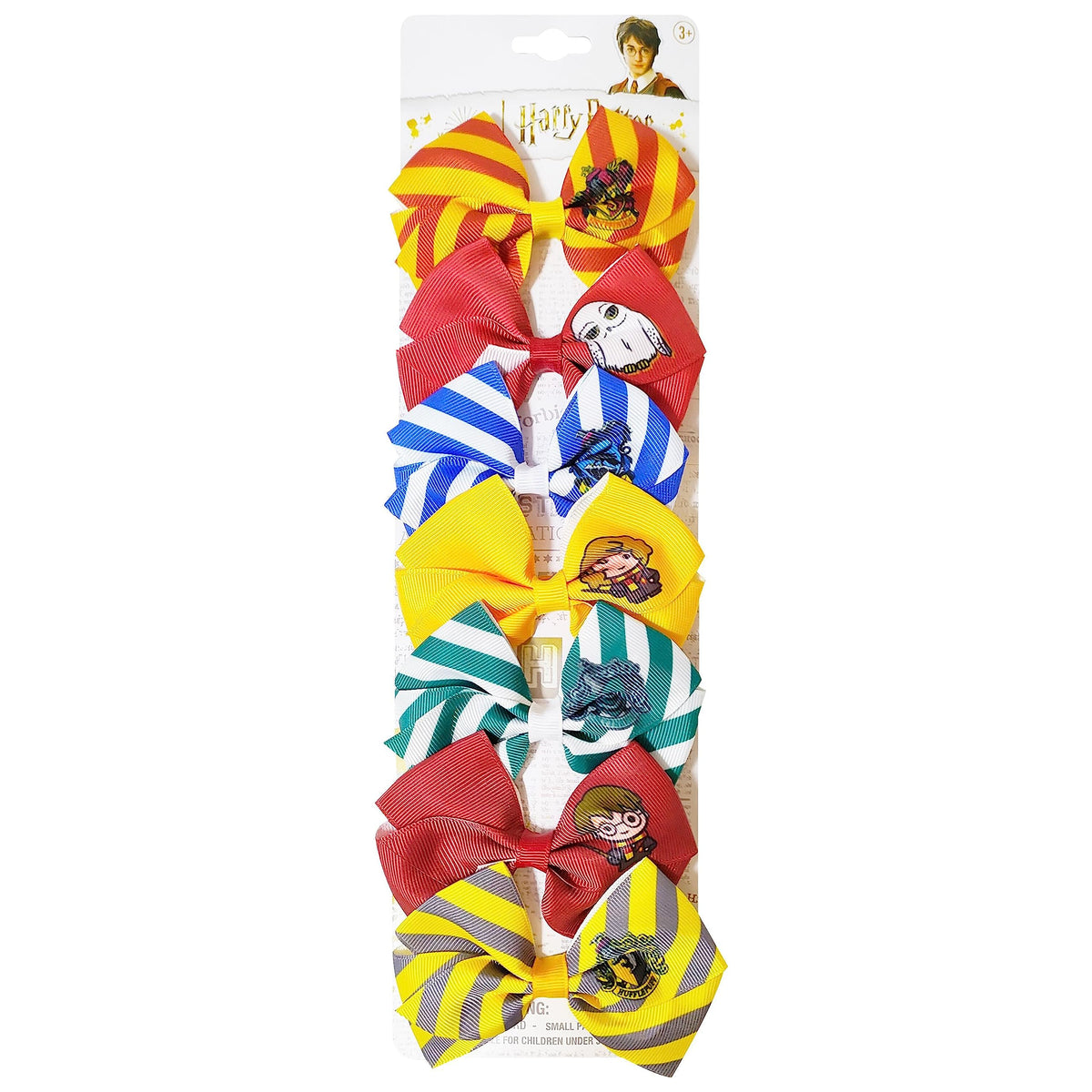 Ensemble de 7 bows cheveux Harry Potter LUV HER avec clips colorés
