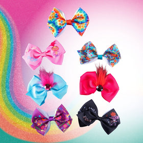Ensemble de 7 pinces à cheveux avec nœuds pour filles