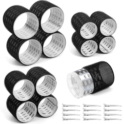 Ensemble de bigoudis thermiques Tetutor 24 pièces avec clips en acier inoxydable