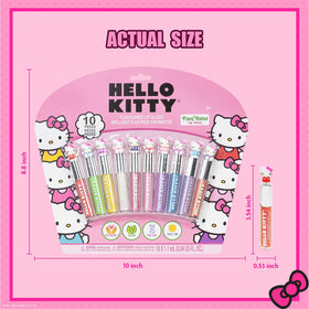 Ensemble de brillants à lèvres Hello Kitty avec packaging coloré
