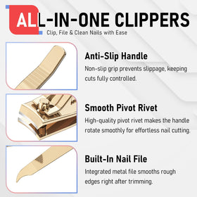 Ensemble de coupe-ongles firiKer incluant un coupe-ongles pour orteils