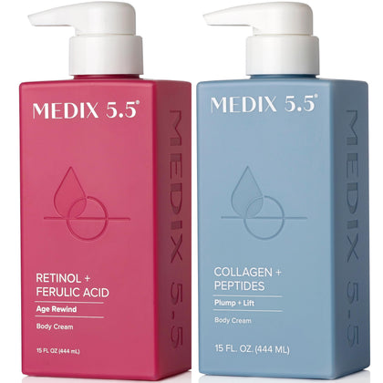 Ensemble de crèmes Medix 5.5 comprenant la crème Retinol et la crème Collagène