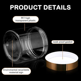 Ensemble de pots Patelai sur une surface de travail, remplis de produits de beauté