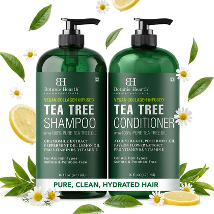 Ensemble de shampooing et après-shampooing Botanic Hearth 16 fl oz avec étiquette