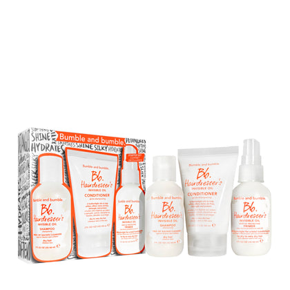 Ensemble de soins capillaires Bumble and bumble format voyage avec shampoing et après-shampoing