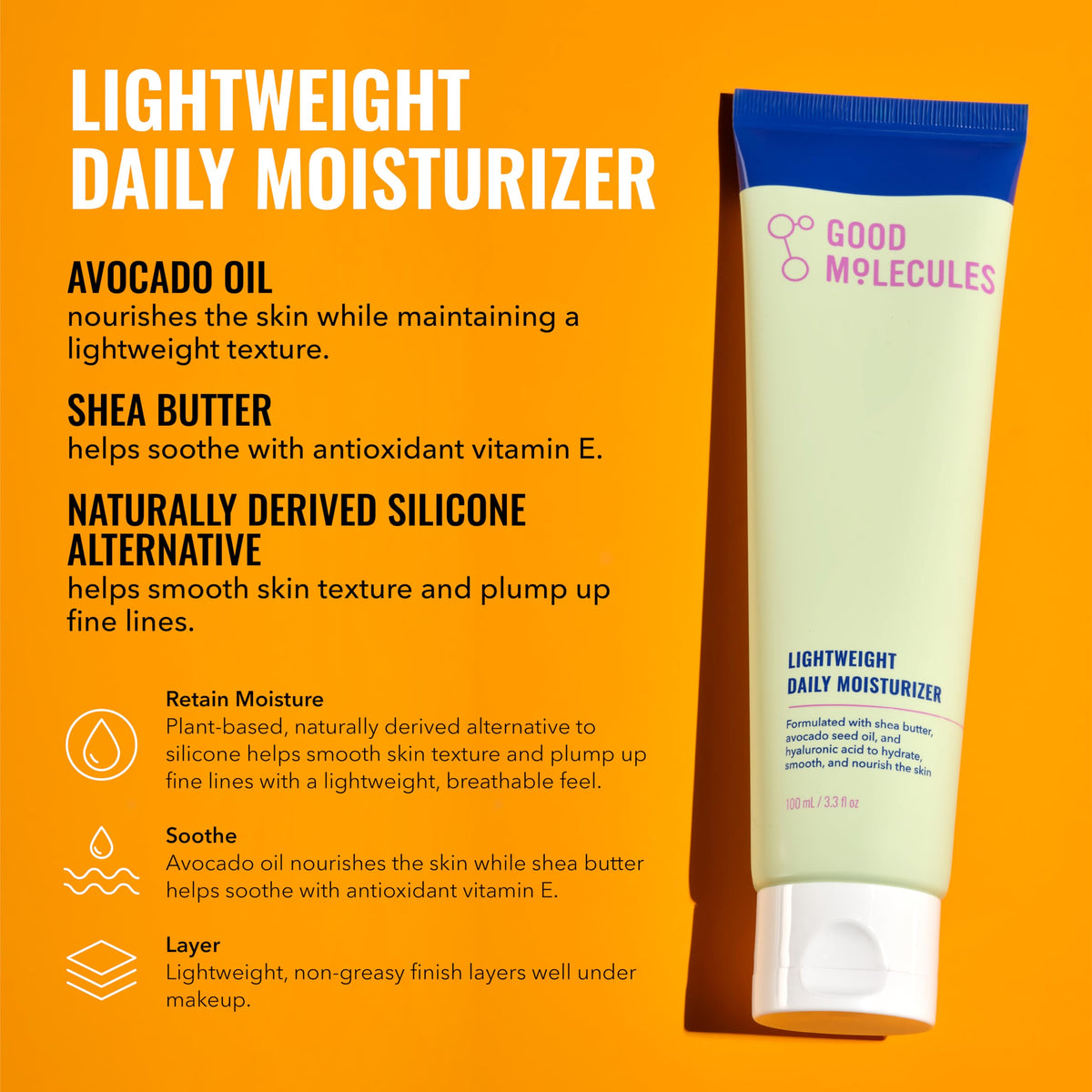 Ensemble de soins Good Molecules avec produits sur fond blanc