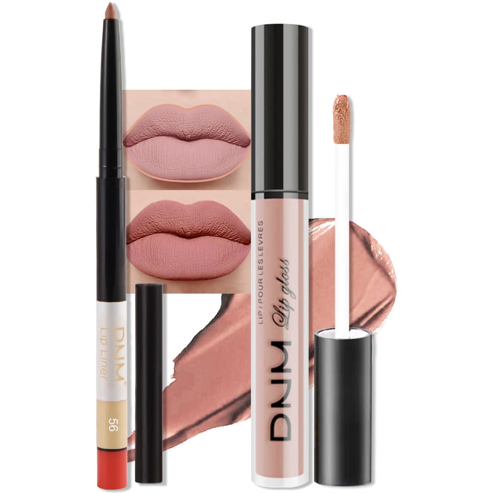 Ensemble evpct crayon à lèvres et rouge à lèvres mat rose nude vue avant