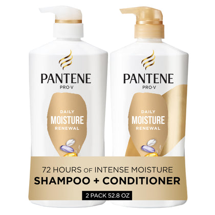 Ensemble Pantene shampooing et après-shampooing 72h hydratation