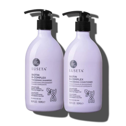 Ensemble shampooing et après-shampooing L LUSETA 500ml vue de face