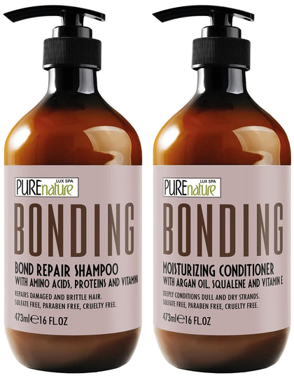Ensemble shampooing et après-shampooing réparateur Pure Nature Lux Spa 16 fl oz