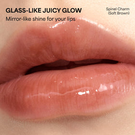 ENTROPY MAKE UP Glossy Lip Tint Spinel Charm applicator close-up