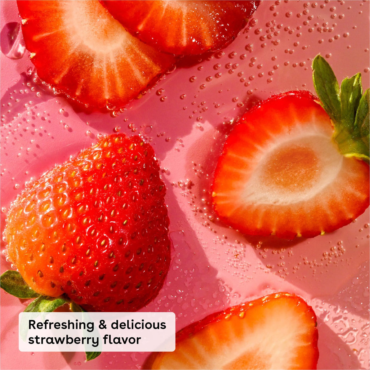 eos Baume à Lèvres Réparateur Hero 24H Hydratation Fraise côté